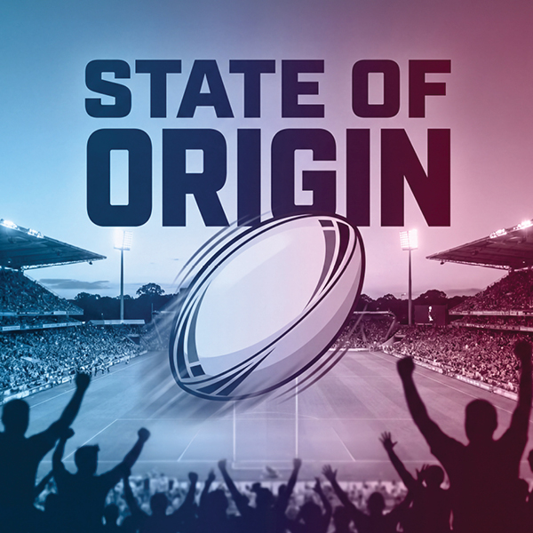state of origin text and rugby ball